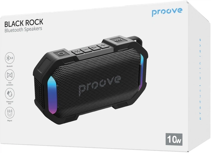 Колонка BT Proove Black Rock 10W (APP) (Black) - Фото 5 Колонка BT Proove Black Rock 10W (APP) (Black) - изображение 5