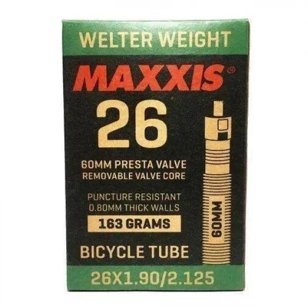 Камера Maxxis Welter Weight 26x1.90/2.125 Ниппель — Presta 60 mm (1052-EIB00232400) - Фото 1 Камера Maxxis Welter Weight 26x1.90/2.125 Ниппель — Presta 60 mm (1052-EIB00232400) - изображение 1