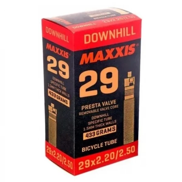 Камера Maxxis Downhill 29x2.2/2.5 Ніпель Presta 48 mm 1.5 mm (1052-EIB00233300) - Фото 1 Камера Maxxis Downhill 29x2.2/2.5 Ніпель Presta 48 mm 1.5 mm (1052-EIB00233300) - зображення 1