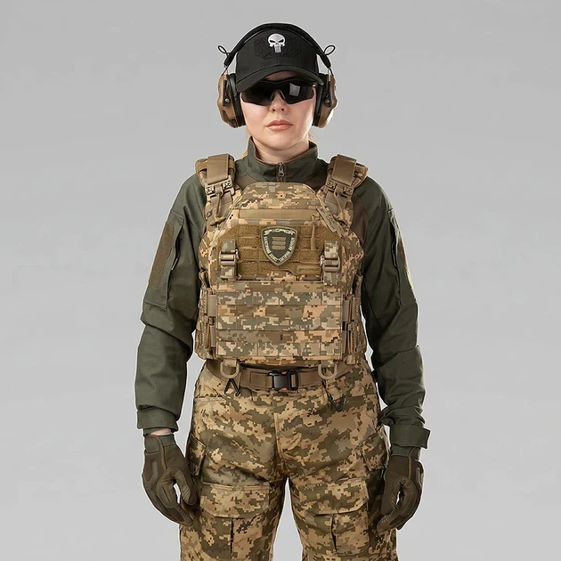 Плитоноска женская Warmor gen.3 FL SPECPROM (for Ladies). Без подсумков. С быстрым боковым и верхним сбросом (без плит). Пиксель - изображение 5