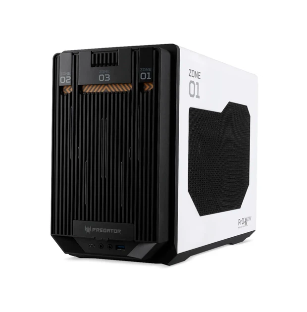 Корпус Acer Predator MI900 / с БП / Mini-ITX / USB Type-C / ARGB / Бело-черный B5 - изображение 4