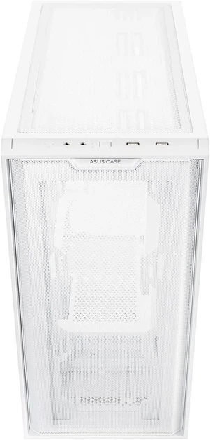 Корпус ASUS A21 / без БП / Micro-ATX / Стеклянное окно / Поддержка СВО 360мм / Длина GPU 380мм / Белый - изображение 3