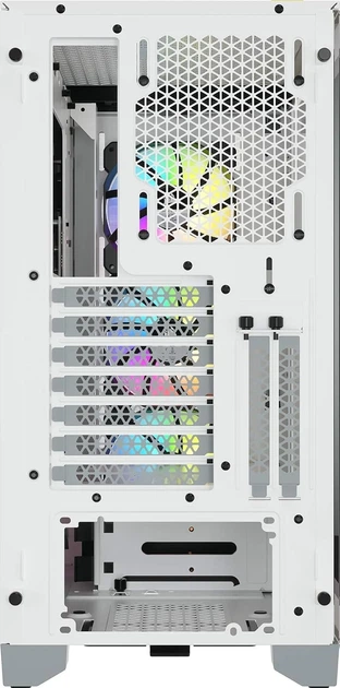 Корпус Corsair iCUE 4000X RGB / без БП / Mid-Tower / ATX, E-ATX / USB Type-C / 3x120mm RGB / Белый - изображение 7
