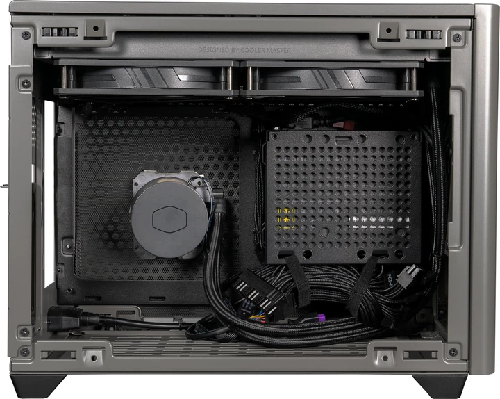 Корпус Cooler Master MasterBox NR200P / без БЖ / Mini-ITX / PCIe 4.0 Riser / Сірий (101633458) - зображення 4