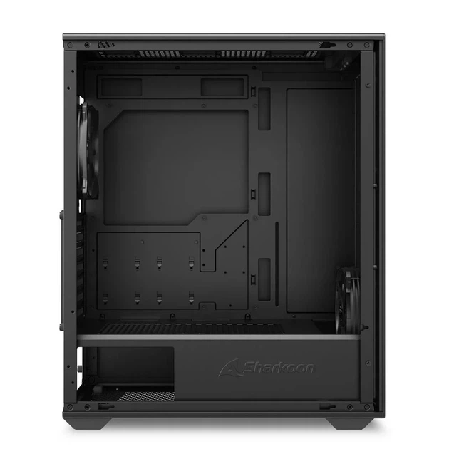 Корпус Sharkoon VK3 Black / Midi-Tower / ATX / 2x120мм Fans / GPU до 375 мм / Черный - изображение 7