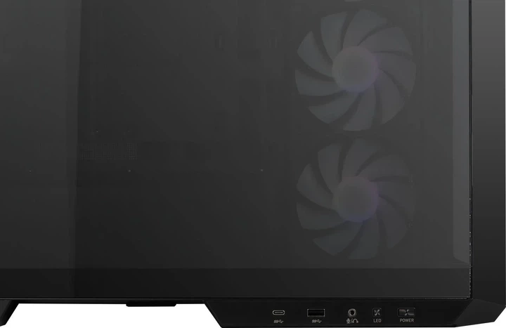 Корпус MSI MAG PANO M100R PZ / Micro-ATX / без БП / 4x120mm ARGB / Project Zero support / USB-C 3.2 Gen 2x2 / Black - изображение 10