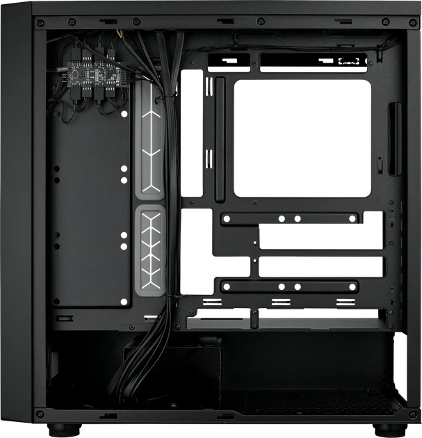 Корпус Cooler Master MasterBox 600 / без БП / Mid-Tower / E-ATX / 3x140mm ARGB + 1x120mm / USB-C / Поддержка задних разъемов / Черный - изображение 6