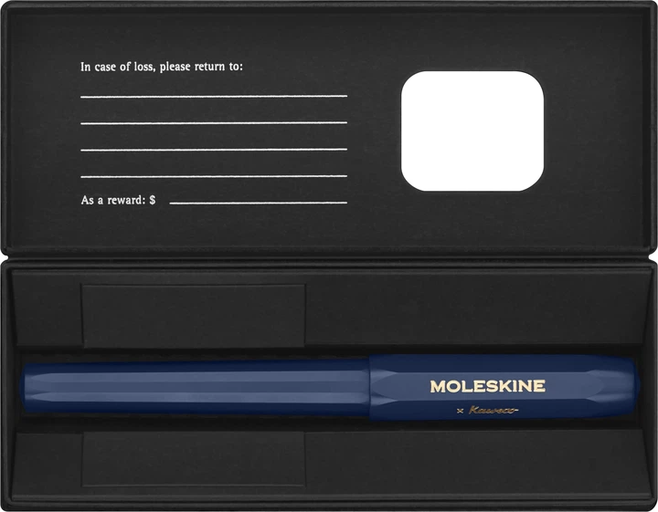 Pióro kulkowe Moleskine Kaweco Blue 0.7 mm czarne (8056598854893) - obraz 3