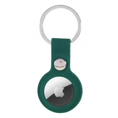 Брелок Silicone Key Ring для AirTag/ AirTag 2 Dark green - Фото 1 Брелок Silicone Key Ring для AirTag/ AirTag 2 Dark green - изображение 1