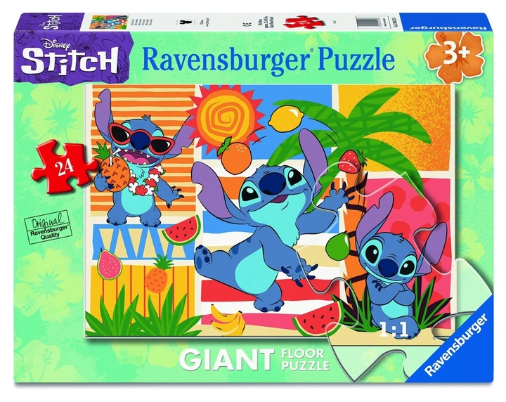 Пазл підлоговий Ravensburger Disney Стіч на канікулах 24 елементи (12004213) (4005555042136) - зображення 2