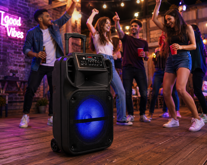 Акустична система LiGE-1722 акумуляторна Bluetooth колонка з мікрофоном (4574567) - Фото 4 Акустична система LiGE-1722 акумуляторна Bluetooth колонка з мікрофоном (4574567) - зображення 4