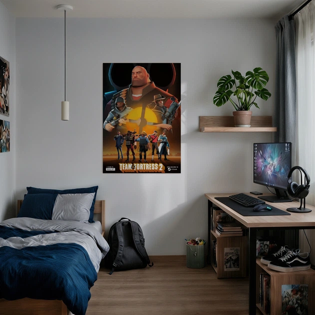 Постер Team Fortress 2, TF2, декор комнаты геймера, A2 60×43 см (id7319) - изображение 2