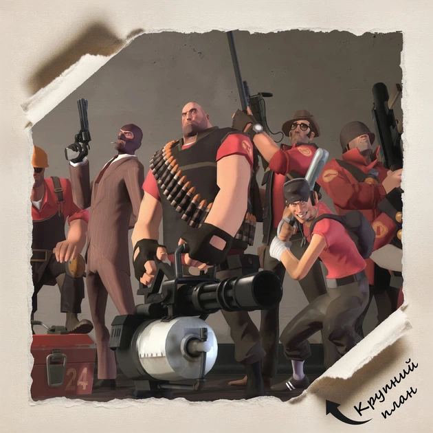 Постер Team Fortress 2, TF2, декор кімнати геймера, A1 60×90 см (id7324) - зображення 4