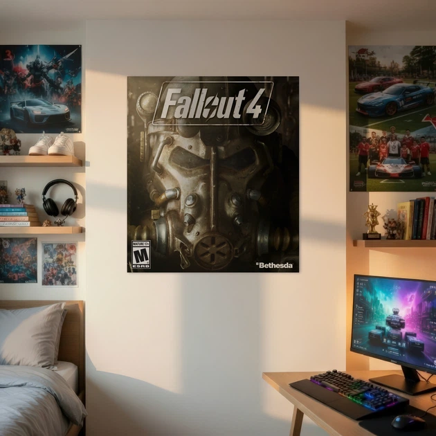 Постер Фаллаут, силовая броня, Fallout, A3 34×30 см (id2168) - изображение 2