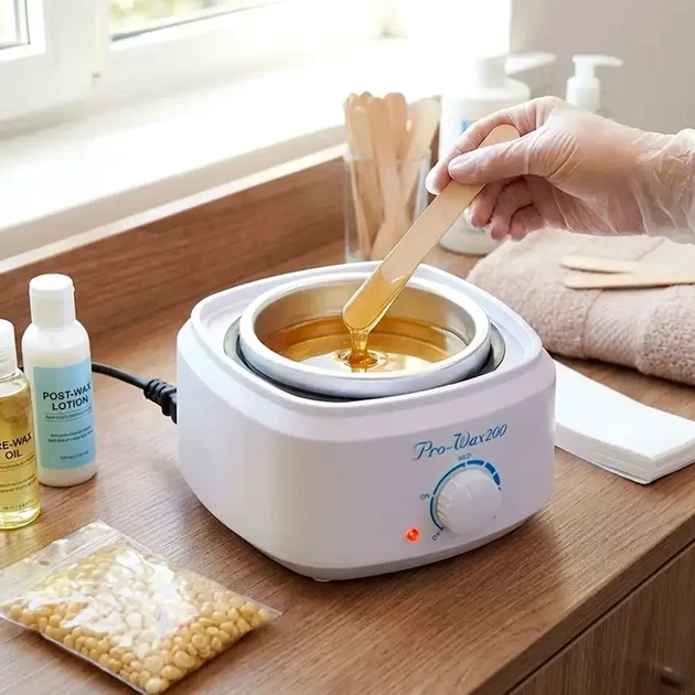 Баночний воскоплав 100Вт 400мл 220В терморегулятор ProWax 200 білий для депіляції - зображення 14