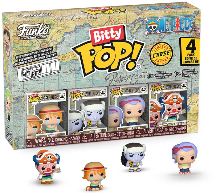 Набір фігурок Funko Bitty Pop! One Piece: Намі, Арлонг, Ноджіко 2.3 см 86893 (889698868938) - зображення 2
