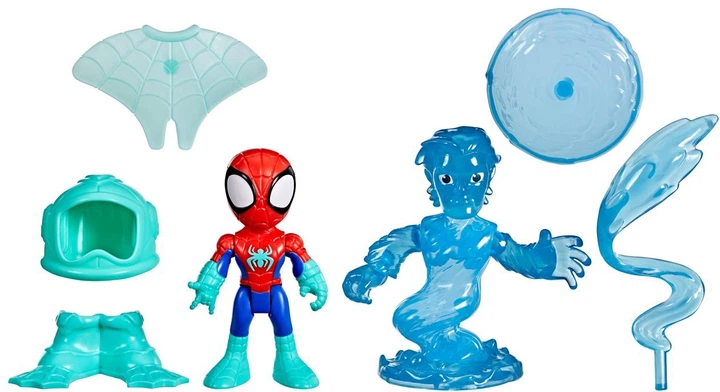 Набір Hasbro Disney Jr. Marvel: Спайді та його дивовижні друзі — Waterwebs Спайді та Гідро-Мен 10 см G1463 (5010996281203) - зображення 4