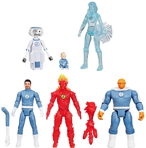 Zestaw figurek Hasbro Marvel Epic World of action: The Fantastic Four First Steps 6 cm G0982 (5010996325389) - obraz 5