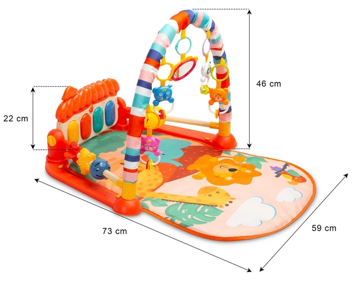 Mata edukacyjna Toyz Zoo Pomarańczowa (5908310394305) - obraz 5