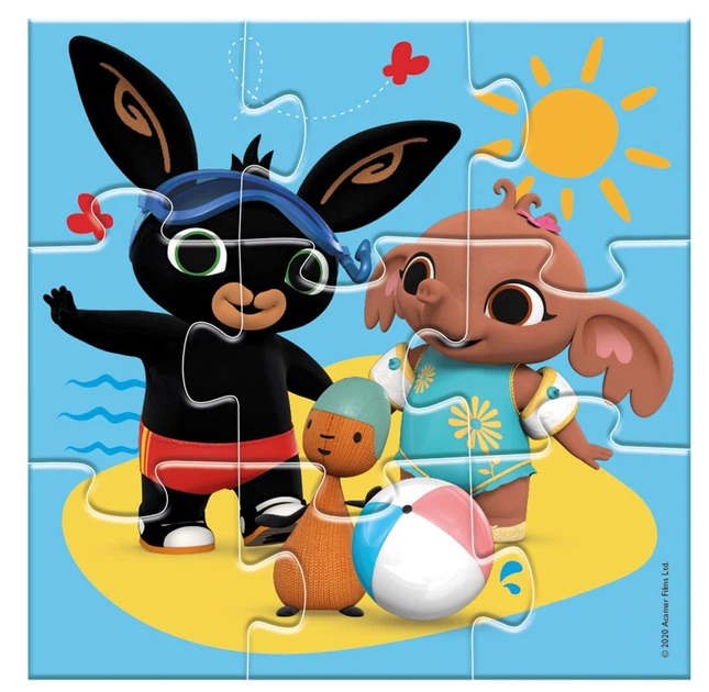 Puzzle Bambolino Toys Bing — 4 w 1 35 elementów (12004332) (4005555043324) - obraz 5