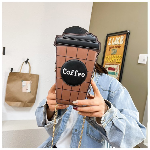 Сумка через плечо Стакан кофе Coffee Cup 23х10 см - изображение 2