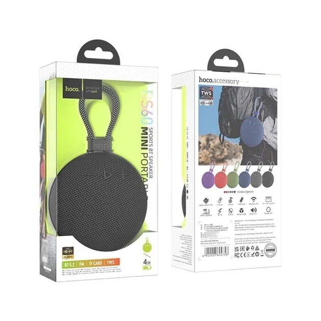 Портативная колонка Hoco BS60 Exploring Sports BT Speaker 5W Black - изображение 3