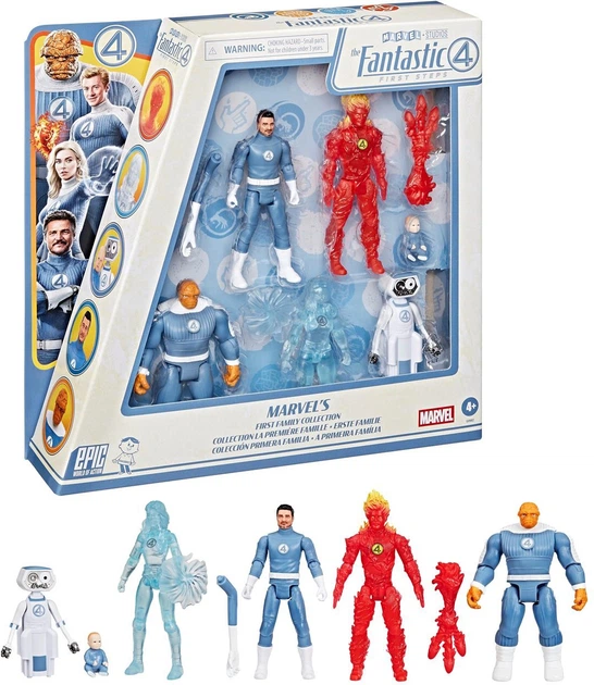 Набор фигурок Hasbro Marvel Epic World of Action: The Fantastic Four First Steps 6 см G0982 (5010996325389) - Фото 2 Набор фигурок Hasbro Marvel Epic World of Action: The Fantastic Four First Steps 6 см G0982 (5010996325389) - изображение 2