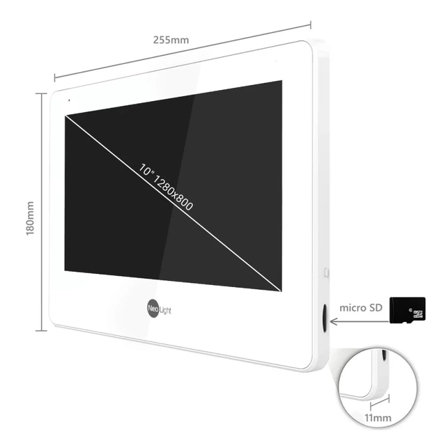 Видеодомофон NeoLight MEZZO Hybrid White - изображение 9