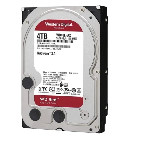 Жесткий диск 3.5" 4Tb Western Digital Red, SATA3, 256 Мб, 5400 об/мин (WD40EFAX) - изображение 2