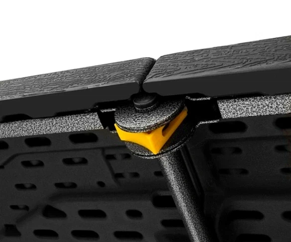 Складной садовый стол чемодан 180 см HDPE сталь черный Gardlov - изображение 8