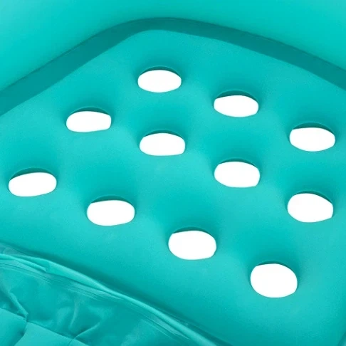 Надувной матрас-кресло Bestway водонепроницаемая поверхность Comfort Plush 145x120 см Бирюзовый - зображення 7
