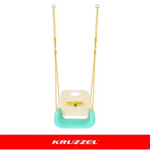 Детская качеля-трансформер 3 в 1 до 30 кг разноцветная для дома и сада Kruzzel - изображение 7