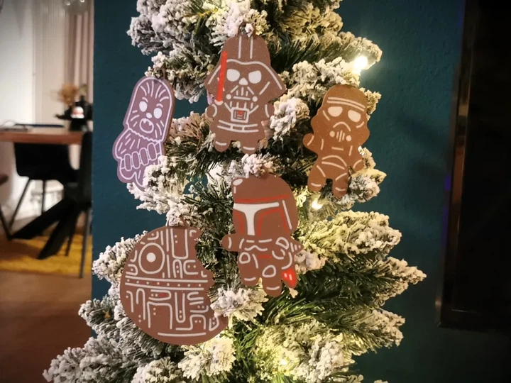 Набір ялинкових іграшок star wars у стилі імбирних пряників. Aivory - зображення 3