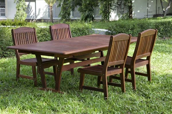 Стілець широкий без підлокітників Victoria dining chair з червоного дерева Мербау - зображення 6