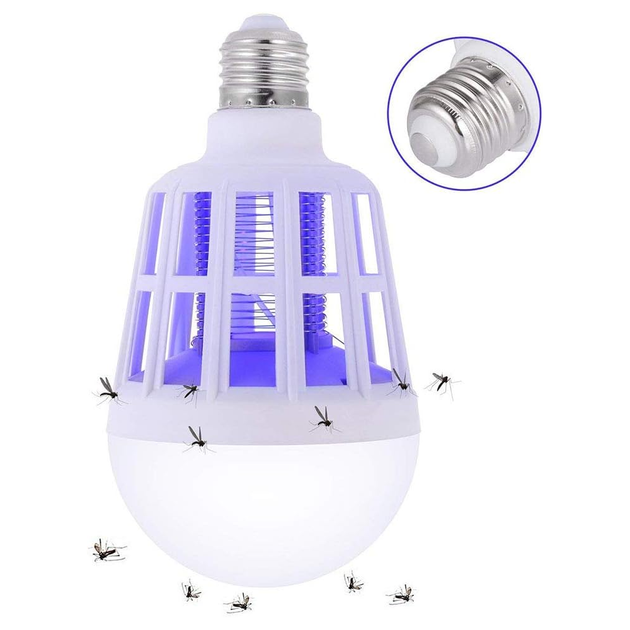 Антимоскитная LED лампа от комаров E27 15 Вт с УФ-подсветкой - изображение 2