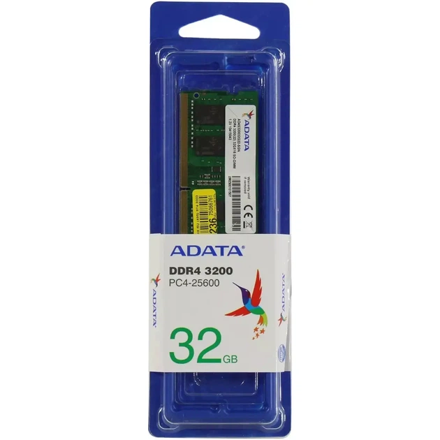 Модуль пам'яті ADATA SODIMM DDR4-3200 32768MB PC4-25600 (AD4S320032G22-SGN) - зображення 3