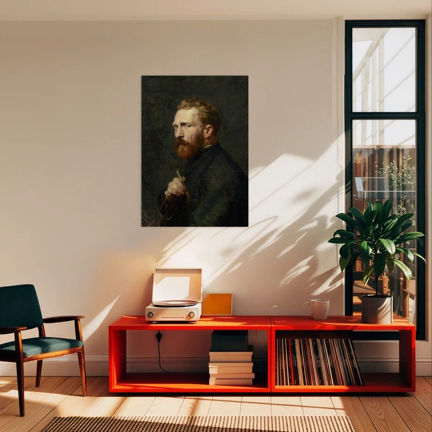Постер Портрет Винсента ван Гога, Vincent van Gogh, A3 40×30 см (id6355) - изображение 2