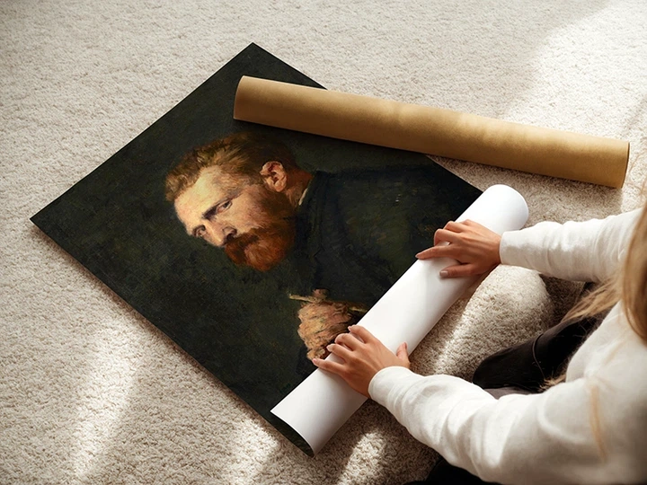 Постер Портрет Винсента ван Гога, Vincent van Gogh, A3 40×30 см (id6355) - изображение 3