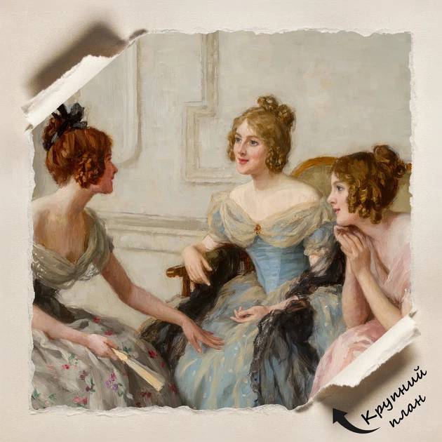Постер Плітки, Чарльз Гейг-Вуд, Charles Haigh-Wood, Gossip, A1 60×97 см (id6602) - зображення 4