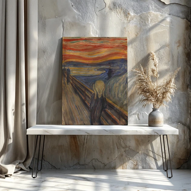 Інтер'єрна картина Крик, Едвард Мунк, Edvard Munch, The Scream, 40×30 см (id6362) - зображення 3