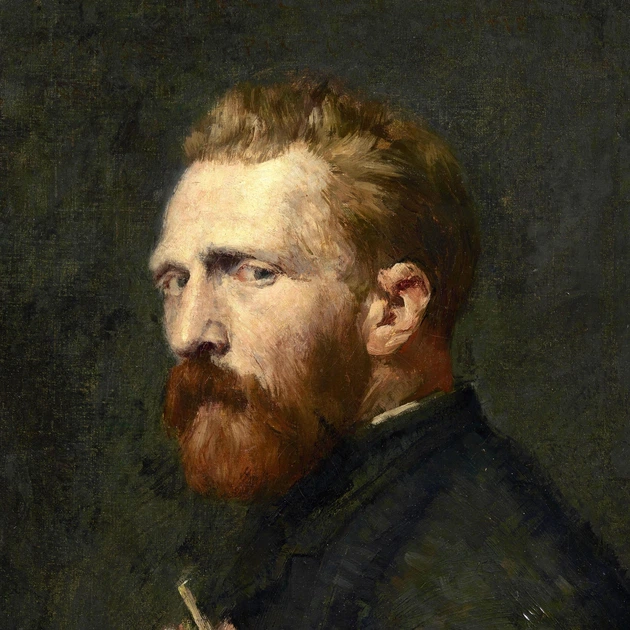 Интерьерная картина Портрет Винсента ван Гога, Vincent van Gogh, интерьерный декор, 60×44 см (id6355) - изображение 3