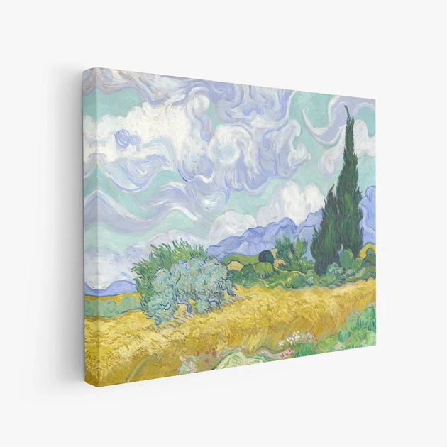 Интерьерная картина Пшеничное поле с кипарисом, Винсент ван Гог, Vincent van Gogh, Wheat Field, интерьерный декор, 30×37 см (id6657) - Фото 2 Интерьерная картина Пшеничное поле с кипарисом, Винсент ван Гог, Vincent van Gogh, Wheat Field, интерьерный декор, 30×37 см (id6657) - изображение 2