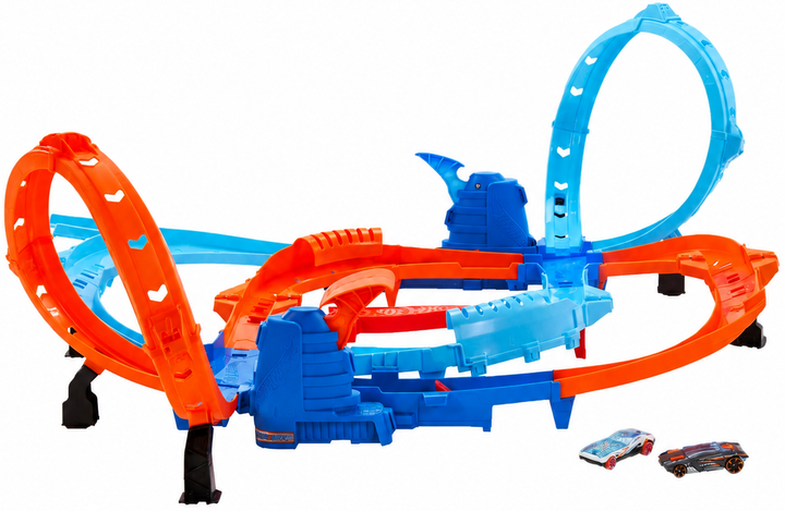 Tor wyścigowy Mattel Hot Wheels Ultra Hots Pojedynek z turboprzyspieszeniem HXR71 P2 (194735237159) - obraz 2