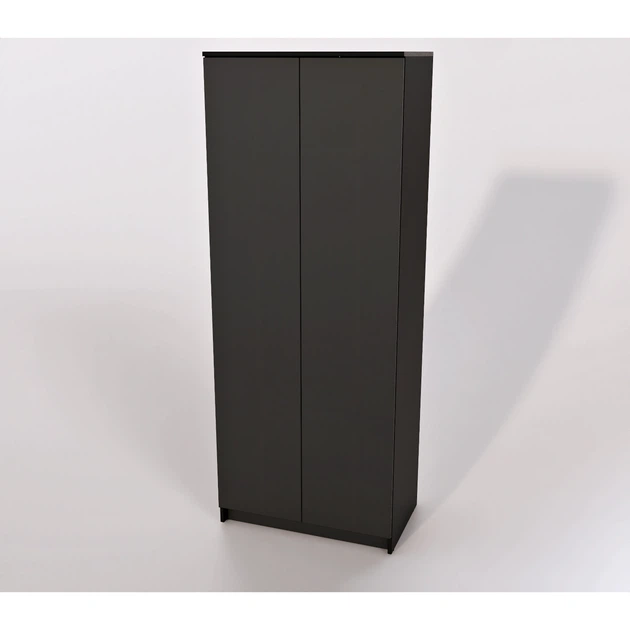 Шафа розпашна для одягу Kioto 780*470*2000 зі штангою та полицею Антрацит - зображення 3