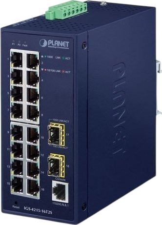 Комутатор Planet IGS-4215-16T2S - Фото 1 Комутатор Planet IGS-4215-16T2S - зображення 1