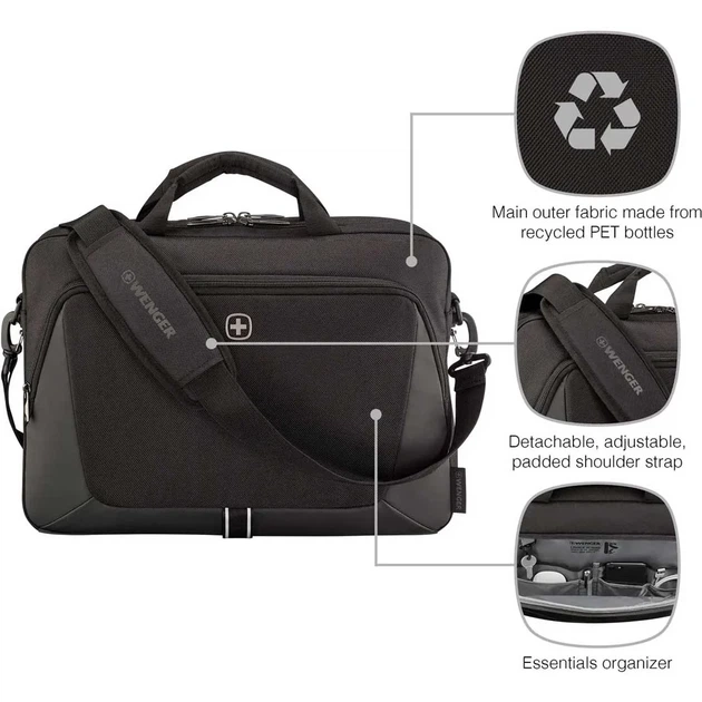 Сумка для ноутбука 16" WENGER XE Brief Black (653300) - изображение 9