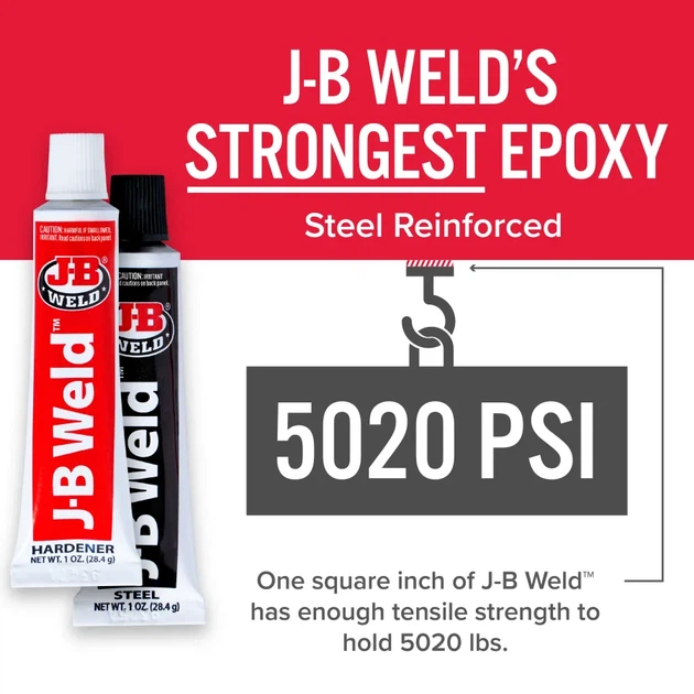 Клей епоксидний двокомпонентний J-B Weld Original 57 г 8265S - зображення 10