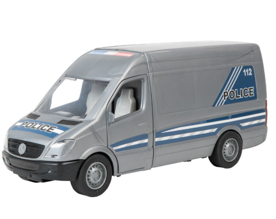 Поліцейська машинка Tigres Mercedes-Benz Sprinter 39665 сіра масштаб 1:24 для дітей - зображення 2
