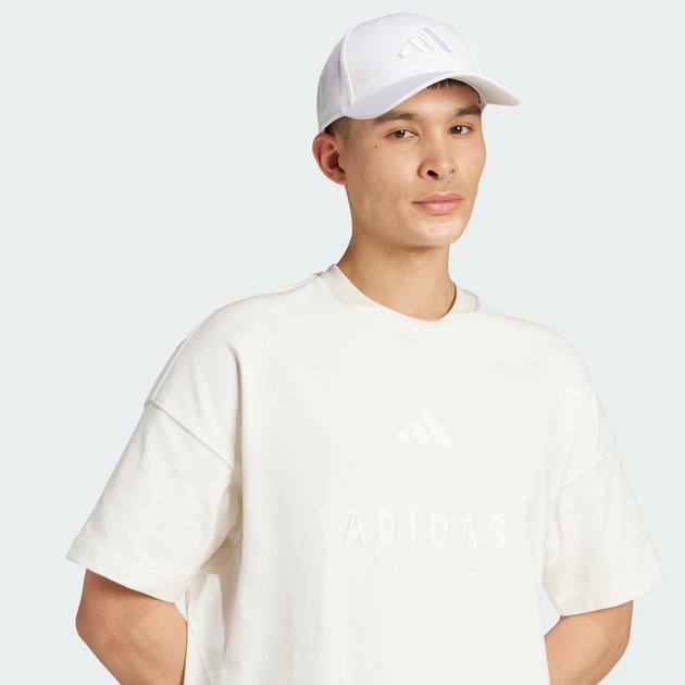 Чоловіча футболка ALL SZN Embroidered Graphics adidas JL6552 (M) білий (4068808632850) - зображення 4