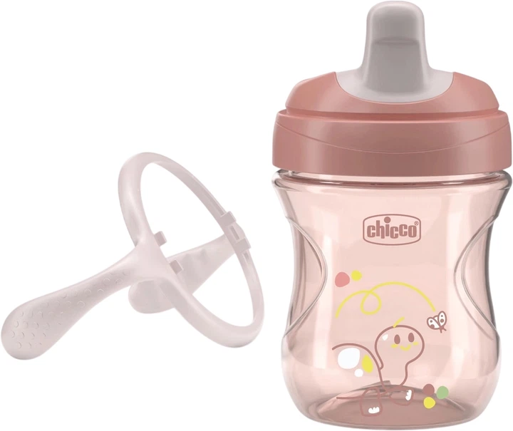 Kubek niekapek Chicco Training Cup różowy 200 ml (8058664180622) - obraz 3
